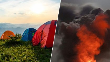 Explosion au camping : une bonbonne de gaz traverse 100 mètres, deux voitures calcinées